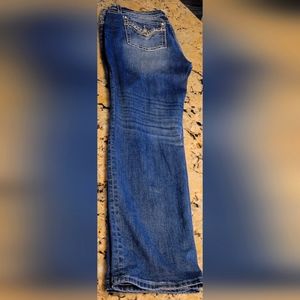 Miss me curvy 34 jeans used straight leg 31 1/2 inseam